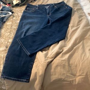 GAP girlfriend mid rose jeans